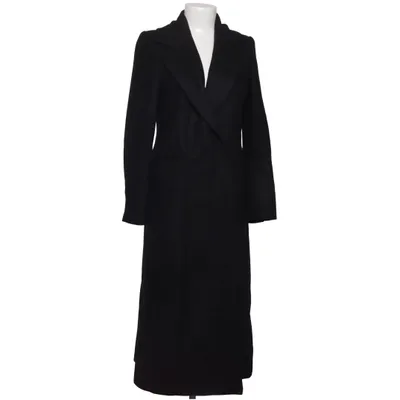 Coat (Black) from Mango Cotton, Elastane, Polyamide, Polyester, Viscose, Wool