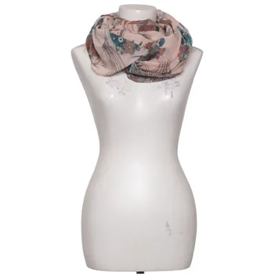 Infinity scarf (Pink, Multicolored) from Pieces Polyester