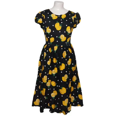 Dress (Black, Yellow, White) from Collectif Cotton, Elastane