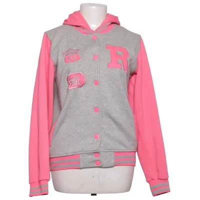 Varsity jacket (Gray, Pink) from Crazy Age Cotton, Elastane, Polyester