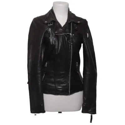 Biker jacket (Black) from Freaky Nation Cotton, Leather, Polyester