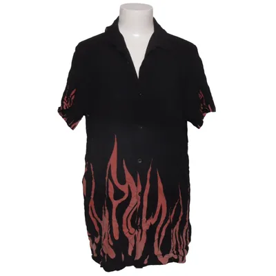 Korte mouwen shirt (Zwart, Rood) van Night Addict Viscose
