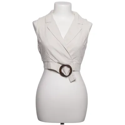 Wrap top (Beige) from Monteau Los Angeles Linen, Viscose
