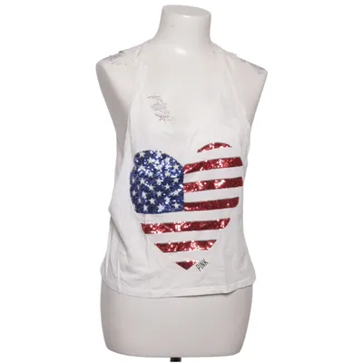 Tanktop  (Hvid, Flerfarvet) fra Pink Victoria's Secret Bomuld, Polyester