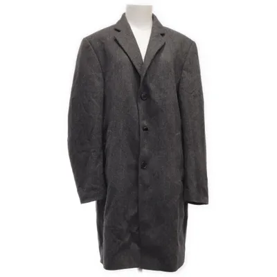 Coat (Gray) from Linus Polyester, Viscose, Wool