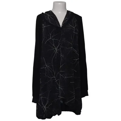 Hoodiekjole (Sort, Hvid) fra Mat. Polyester