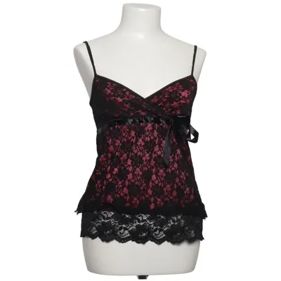 Negligé (Schwarz, Pink) von Queen of Darkness Polyester