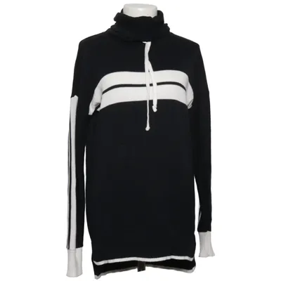 Turtleneck (Black, White) from Christian Siriano Cotton, Polyester