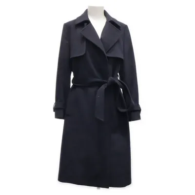 Trenchcoat (Blå) från Jaeger Polyester, Ull