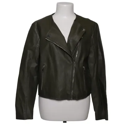 Bikerjack (Groen) van Mango Casual Polyester, Polyurethaan, Viscose