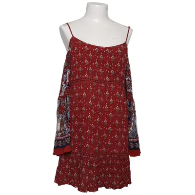 Dress (Red, Multicolored) from Patrons of Peace Cotton, Viscose