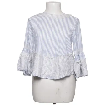 Blouse (Blue, White) from Zara Woman