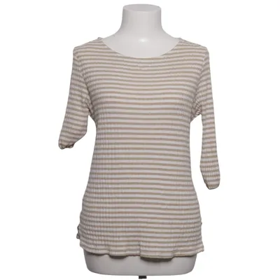 Långärmad t-shirt (Beige, Vit) från Systemaction Bomull, Elastan, Viskos