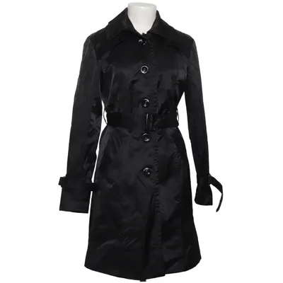 Trenchcoat (Svart) från Ebelieve Bomull, Elastan
