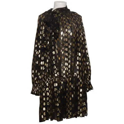 Kjole (Sort, Guld) fra Ulla Johnson Polyester, Silke