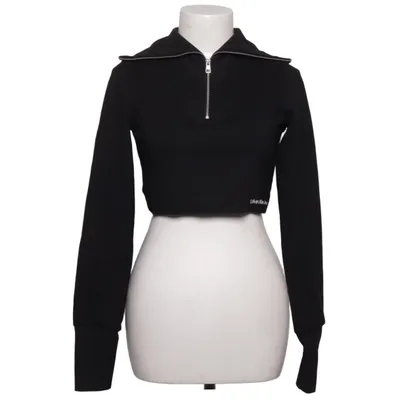 Crop Top (Schwarz) von Calvin Klein Jeans Elasthan, Polyamid, Viskose