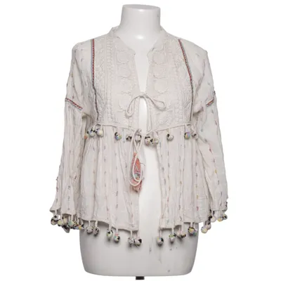 Blouse portefeuille (Blanc, Multicolore) de Peace + Love Coton, Polyamide
