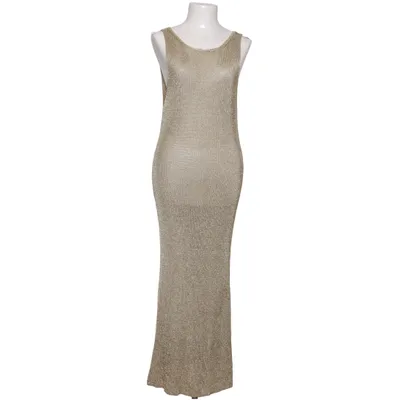 Maxi dress (Gold) from By Aylin Koenig Metallic fiber, Viscose