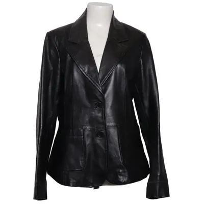 Leather blazer (Black) from Licento Leather, Polyester