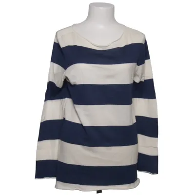 Sweater (Blue, White) from Majestic Filatures Cashmere
