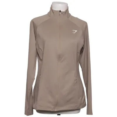 Trainingsjacke (Beige) von Gymshark Elasthan, Recyceltes Polyester