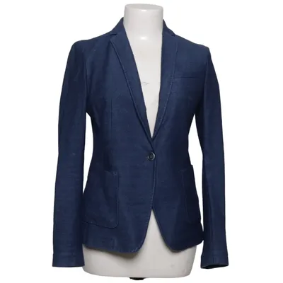 Blazer (Blue) from Massimo Dutti Cotton, Elastane
