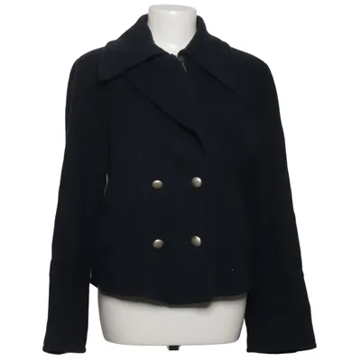 Cabanjacke (Blau) von Damo Donna Acetat, Kaschmir, Polyamid, Wolle