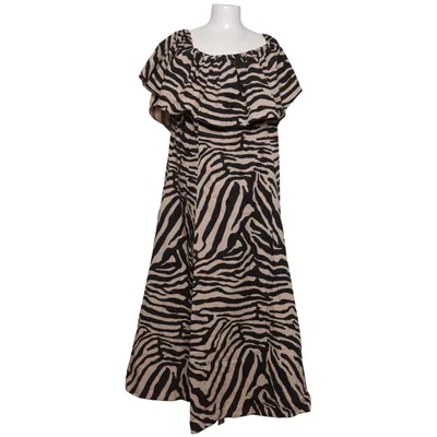 Dress (Beige, Black) from H&M Cotton