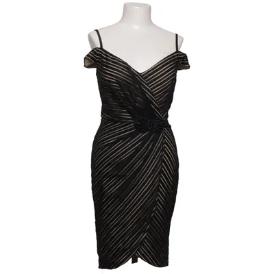 Cocktailklänning (Svart, Beige) från Gygess Elastan, Metallfiber, Polyester