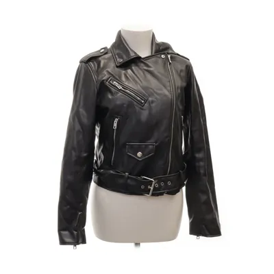 Bikerjack (Zwart) van Zara Polyester, Polyurethaan
