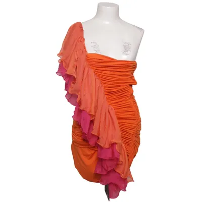 Cocktail dress (Orange, Pink) from Voyelles Polyester