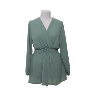 Wrap blouse (Green) from Passion Elastane, Polyester