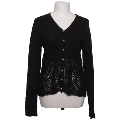 Cardigan (Sort) fra Allwerk Merinould, Polyester, Viscose