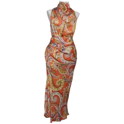 Robe (Orange, Multicolore) de Rumor Polyester