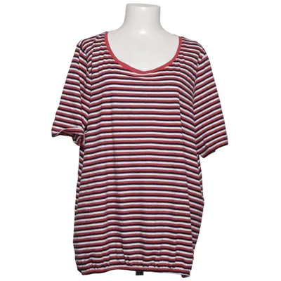 T-shirt (Röd, Vit, Blå) från Sheego Bomull