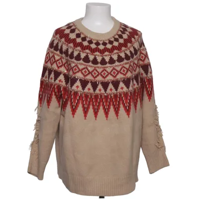 Pull-over (Beige, Rouge, Multicolore) de AnnaLisa Acrylique, Élasthane, Polyamide, Laine