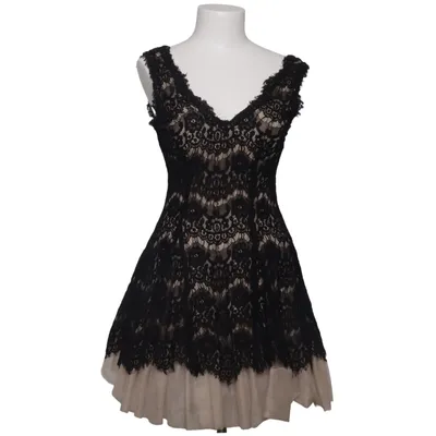 Robe de cocktail (Noir, Beige) de Aqua Coton, Polyamide, Polyester, Viscose