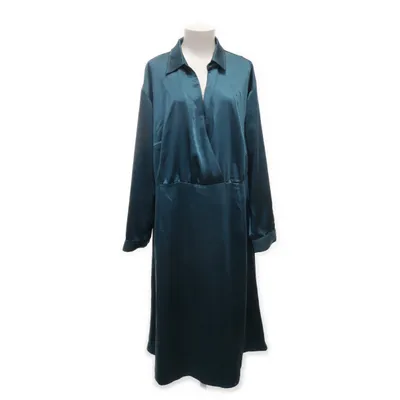 Shirt dress (Green) from Bodyflirt Polyester