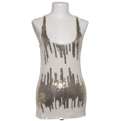 Tanktop  (Hvid, Guld) fra Mango Casual Sportswear