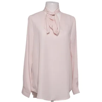 Pussy bow blouse (Pink) from Yidarton Elastane, Polyester