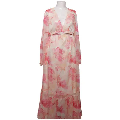 Jurk (Roze, Wit, Oranje) van Amisu Polyester