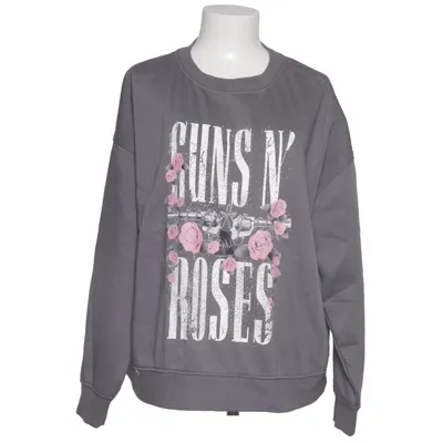 Collegetröja (Grå, Rosa, Vit) från Guns n' Roses Bomull, Polyester