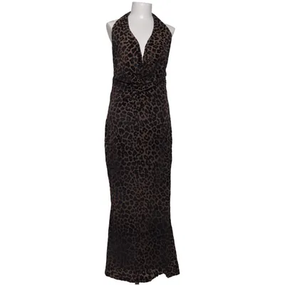 Maxi jurk (Bruin, Zwart) van Gina Tricot Elastaan, Gerecycled polyester