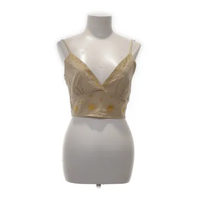 Crop top (Beige, Gul) fra Romwe Bomuld