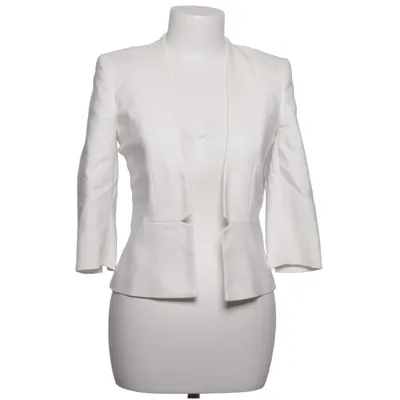 Blazer (White) from Comma Cotton, Elastane, Polyester