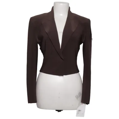 Blazer (Brun) fra Norma Kamali Elastan, Polyester