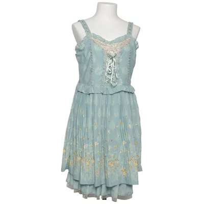 Dress (Blue, Yellow) from Axes Femme Nylon, Polyester, Viscose