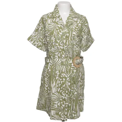 Shirt dress (Green, White) from Suncoo Linen, Viscose