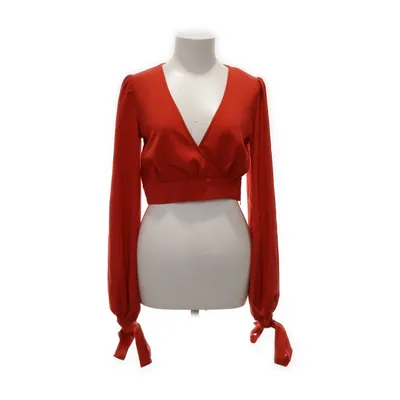 Blus (Röd) från Anika Teller x NA-KD Elastan, Polyester