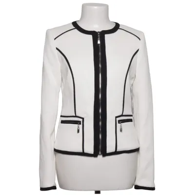 Blazer (Blanc, Noir) de Alba Moda Élasthane, Polyester